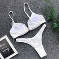 5 Color Ribbed Thong V Shape Bikini 2020