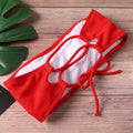 New Bikini Women Swimwear High Waist Strapless