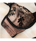 Push up Transparent Lace Embroidery Unlined Thin Lingerie
