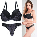 2 Piece Sexy Bra Underwear Set Women Lingerie Set Push Up Ultra-Thin DD E Cup