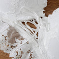 Hollow Brassiere Gather Sexy Bra Embroidery Lace Lingerie Set