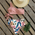 New One Shoulder Swimwear High Waist Suits