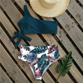 New One Shoulder Swimwear High Waist Suits