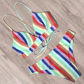 RUUHEE Tie Dye Bikini Push Up swimsuit Dinosaur Print
