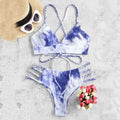 RUUHEE Tie Dye Bikini Push Up swimsuit Dinosaur Print