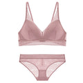 Sexy Embroidery Lace Underwear Sets High Quality Bra Set 3/4 Cup