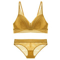 Sexy Embroidery Lace Underwear Sets High Quality Bra Set 3/4 Cup