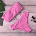 New Bikini Women Swimwear High Waist Strapless