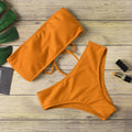 New Bikini Women Swimwear High Waist Strapless