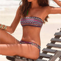 Bandeau Swimsuit Mini Thong Bikini Set