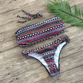 Bandeau Swimsuit Mini Thong Bikini Set