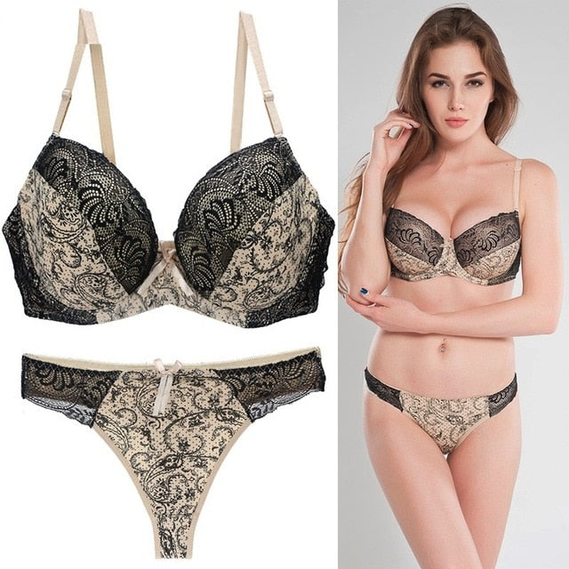 Sexy Bra And Panties Set Female Two-piece Ultra Thin Lingerie