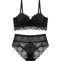 Top Sexy Underwear Set Push-up Bra And Panty Sets Hollow Brassiere