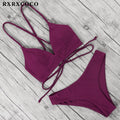 RXRXCOCO Bandage Swimwear Women Brazilian