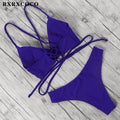 RXRXCOCO Bandage Swimwear Women Brazilian